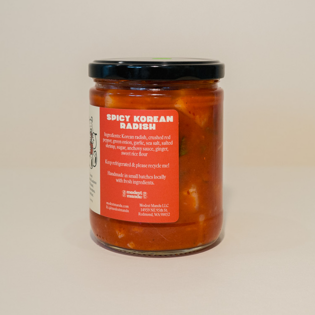 Spicy Korean Radish Kimchi