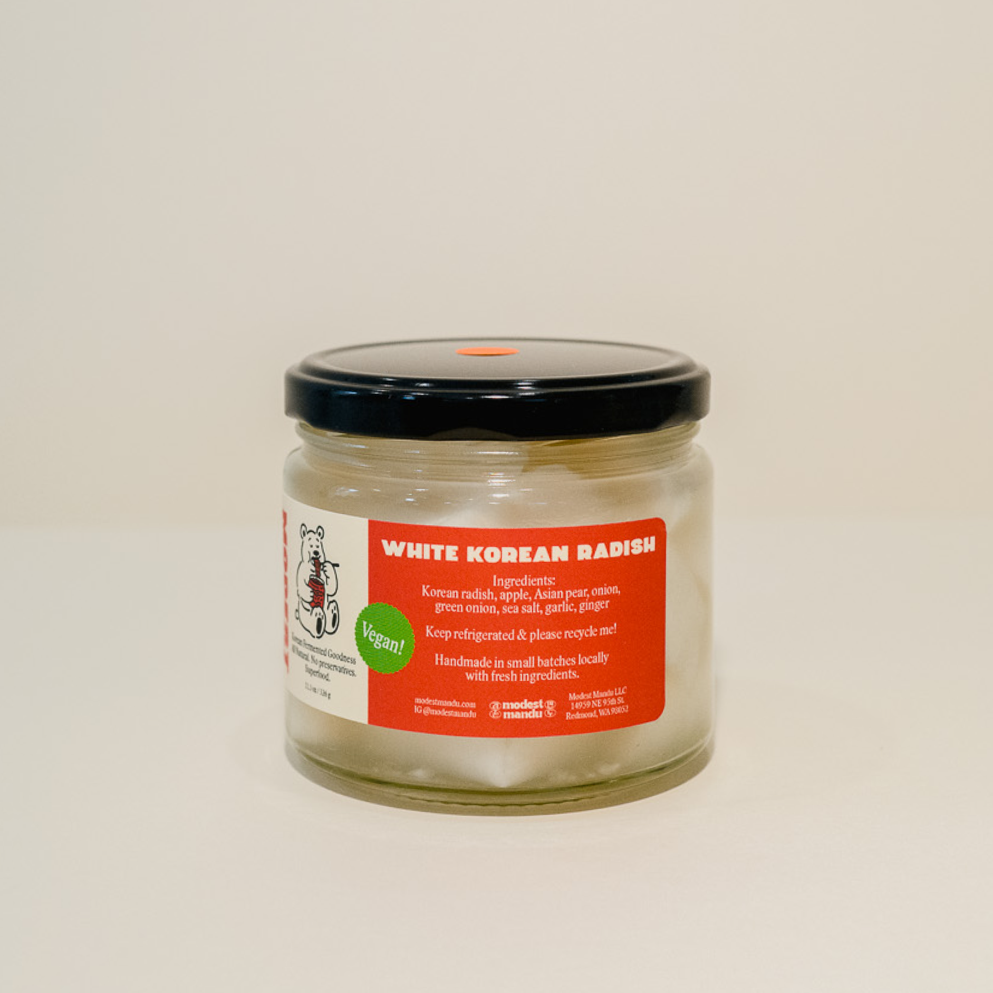 White Korean Radish Kimchi