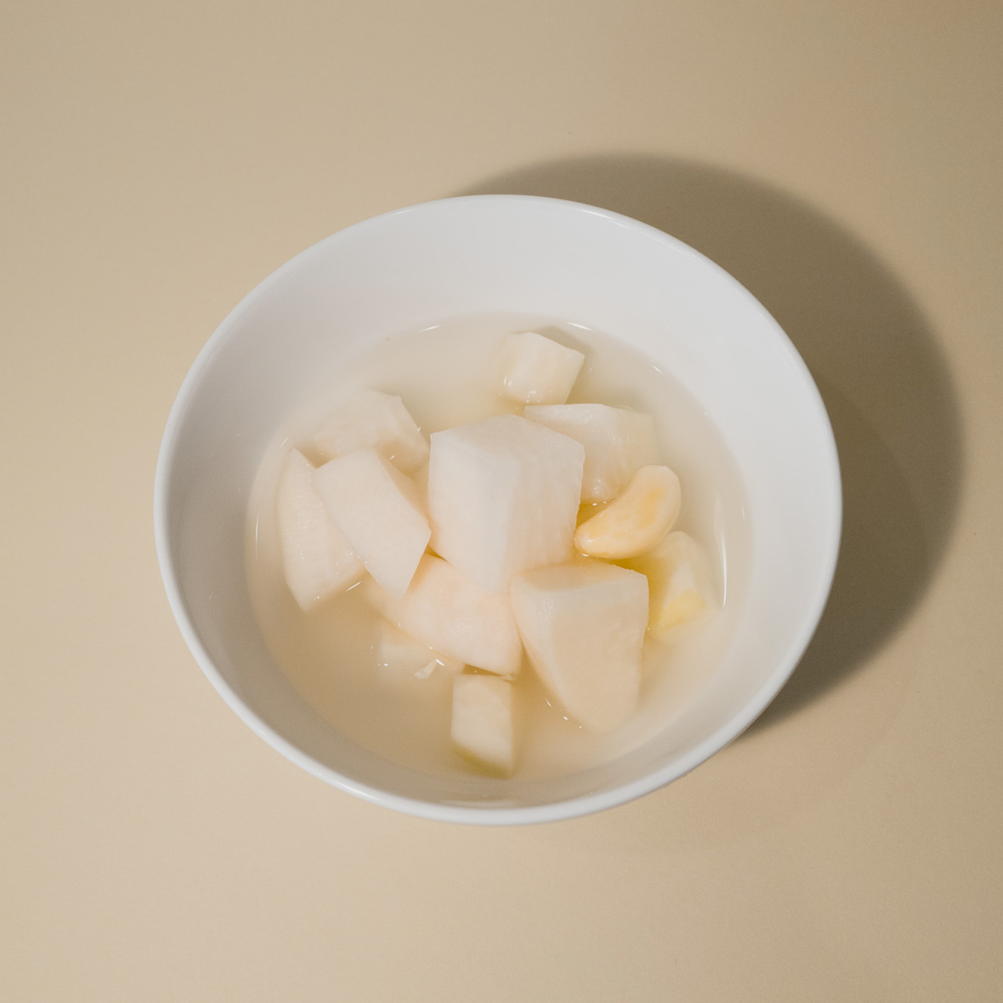 White Korean Radish Kimchi